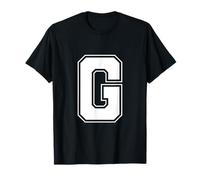 Letter G - Alphabet Bold Capital Upper Case Initial Monogram T-Shirt
