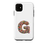 Letter G Candy Rainbow Sprinkles Monogram Men, Women, Kids Case for iPhone 11