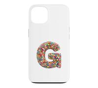 Letter G Candy Rainbow Sprinkles Monogram Men, Women, Kids Case for iPhone 13
