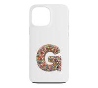 Letter G Candy Rainbow Sprinkles Monogram Men, Women, Kids Case for iPhone 13 Pro Max