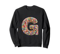 Letter G Candy Rainbow Sprinkles Monogram Men, Women, Kids Sweatshirt