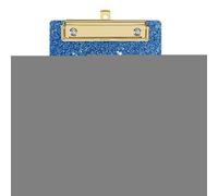 Letter Glitter Clipboard Sprocket - Lightweight Low Profile Paperweight Portable with Gold Clip | Stylish Clips for Classroom, Nursing, Schools and