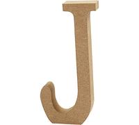 Letter, H: 8 cm, MDF, J, 1pc