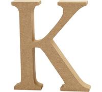 Letter, H: 8 cm, MDF, K, 1pc
