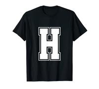 Letter H - Alphabet Bold Capital Upper Case Initial Monogram T-Shirt