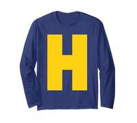 Letter H Chipmunk Group Matching Halloween Costume Cosplay Long Sleeve T-Shirt