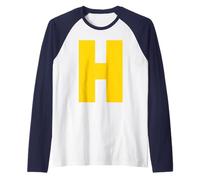 Letter H Chipmunk Group Matching Halloween Costume Cosplay Raglan Baseball Tee