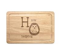 Letter H is for Hedgehog Rectangular Wooden Chopping Board