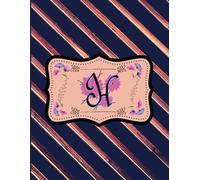 Letter H: Sketchbook Be inspires ...: Personalized, simple and elegant, 8,5 x 11'', blank pages sketchbook with letter H for sketching, writing, ... etc perfect for anyone, girl or women.