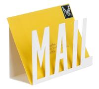 Letter Holder, Letter Rack for the Home, Letter Storage and Mail Organiser Solution, Compact White Design for Organised Living Spaces, Measuring 15 x 5.6 x 9.6 cm