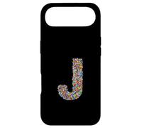 Letter J Candy Rainbow Sprinkles Monogram Style Case for iPhone Air