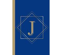 Letter J Journal Notebook Hardcover: Personalised Initial J Monogram - 6 x 9 inches 200 Page Lined Notebook