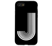 Letter J Retro Capital Alphabet Case for iPhone SE (2020) / 7/8