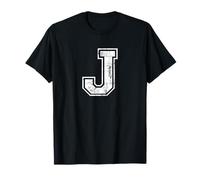 Letter J Uppercase Alphabet Initial School College Varsity T-Shirt