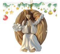 Letter Jesus Ornament For Cchristmas Tree | Jjesus Christian Ddecor Christmass Alphabet Ornaments | Jesuss Christian Decor, 2d Acrylic Alphabet Shaped Christmas Tree Ornaments For Home
