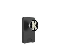 Letter K Celestial Alphabet Initial Monogram Design PopSockets PopWallet for MagSafe