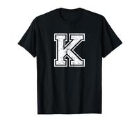 Letter K Uppercase Alphabet Initial School College Varsity T-Shirt