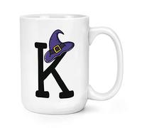 Letter K Witches Wizard Hat 15oz Large Mug Cup