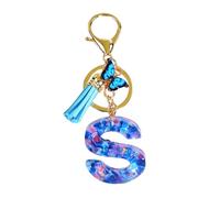 Letter Keyring, Initial Letter Key Ring, Girls Butterfly Key Ring, Epoxy Resin Pendant Keyring, Novelty Keyring, Bag Decoration with Lie, s, Siehe Beschreibung