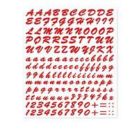 Letter Kit Stickers, Red