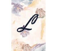 Letter L Abstract Artistic Design Hardcover Notebook with Subtle Dotted Grid: 100 Sheets 200 Pages Best for Gifts