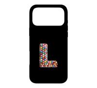 Letter L Candy Rainbow Sprinkles Monogram Men, Women, Kids Case for iPhone 17 Pro Max
