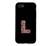 Letter L Candy Rainbow Sprinkles Monogram Men, Women, Kids Case for iPhone SE (2020) / 7/8
