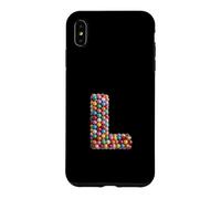 Letter L Candy Rainbow Sprinkles Monogram Men, Women, Kids Case for iPhone XS Max