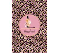 Letter L Notebook: Leopard Pink Pattern Initial Monogram Letter L Journal, Lined Notebook Personalized for Girls and Women, 122 Pages of 6" x 9"