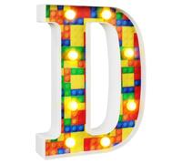 Letter Lights, 8.6in LED Letter Lights Sign, 26 Alphabet Light Up Letters Sign for Night Light Wedding Birthday (letter-D)