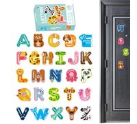 Letter Magnets for Kids | Animal Stickers Cute 26 Alphabet Letters,Refrigerator Stickers Magnet Flexible Colorful Magnetic Letters for Home Fridge Decorations Bellv