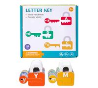 Letter Matching Game - Letter Recognition Keys and Locks Matching Game for Kids - Early Developmental Supplies, Multifunctional Colorful Preschool Learning Games for Boys Girls