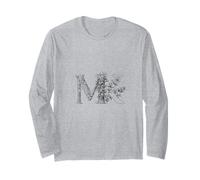Letter MK Subsection MK Alphabet Gift Long Sleeve T-Shirt