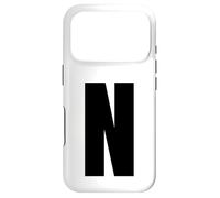 Letter N Capital Bold Alphabet Matching Monogram Case for iPhone 17 Pro