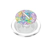 Letter N Pastel Mixed Flower Bouquet Floral PopSockets PopGrip for MagSafe