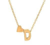 Letter Necklace in Stainless Steel, A Unique Way to Express Your Affection (KC gold D necklace)