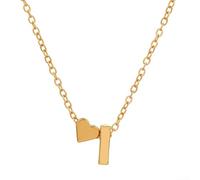 Letter Necklace in Stainless Steel, A Unique Way to Express Your Affection (KC gold I necklace)