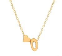 Letter Necklace in Stainless Steel, A Unique Way to Express Your Affection (KC gold O necklace)