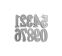 Letter Number Metal Cutting Dies Craft Carbon Steel Embossing Template Stencil Scrapbooking for Card Die Cuts Mold Metal Die Cuts for Card Making