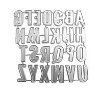 Letter Number Metal Cutting Dies Craft Carbon Steel Embossing Template Stencil Scrapbooking for Card Die Cuts Mold Metal Cutting Dies for Card Making