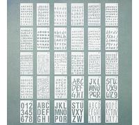 Letter & Number Stencils - 30 Pcs Alphabet Drawing Templates for DIY Craft Spraying Painting Drawing Scrapbooking Notebook - 4 x 7 Inch