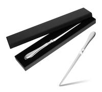 Letter Opener with Stainless Steel Handle, 9 inch Long Alloy Envelope Box Opener - Silver Letter Opening Knife with Gift Box for Split File Mail Envelopes Stationery for School Office Home Use