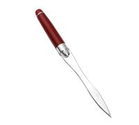 Letter Openers, Stainless Steel Envelope Openers Cutter with Wooden Handle Mail Package Opener Tool for Home Office School (Silver)