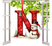 Letter Ornaments - Unique Alphabet Letter Car Charm | 26-Letter Flat Acrylic Pendant, Parties Decoration Christmas Centerpieces for Home Business