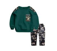 Letter Pants Camouflage Baby Kids Set Tracksuit Tops 2PCS Outfits Boys Teen Boys Outfits&Set Boy Clothes 3-6 Months (Green, 2-3 Years)