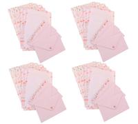 Letter Paper and Letter Envelopes Set, 4 Sets Floral Printed Stationery Set for Letter Writing, Crafts Making, Homemade Gifts