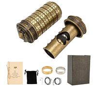 Letter Password Lock, Zinc Alloy Green Bronze, DIY Combination Security Lock - Elegant Design, Customizable Password, Ideal Romantic Gift