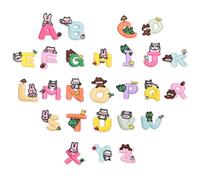 Letter Patches - Clothing Animal Alphabet Applique | Cute Embroidered Letter Patches for Kids Adults Jeans Shirts Jacket Coat Backpack Classroom Sports