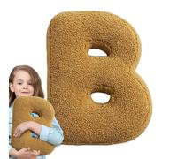 Letter Pillow - Cotton Initial Letter Pillow From A to Z Soft Decorative Throw Pillow | Living Room Sofa Couch Bedroom Kids Room Alphabet Learning Pillow Home Decor