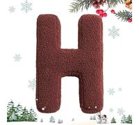 Letter Pillow - Cotton Initial Letter Pillow From A to Z Soft Decorative Throw Pillow | Living Room Sofa Couch Bedroom Kids Room Alphabet Learning Pillow Home Decor